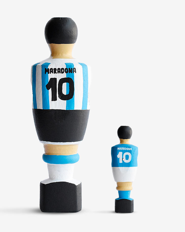 Jugador de futbolín gigante